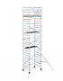 Rolsteiger Basic 135x190 9,2m werkhoogte carbon vloer tegen de gevel