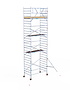Rolsteiger Basic 135x250 9,2m werkhoogte carbon vloer tegen de gevel