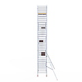 Euroscaffold Rolsteiger Euroscaffold Basic 135x250 11,2m werkhoogte tegen de gevel