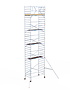 Rolsteiger Basic 135x250 11,2m werkhoogte carbon vloer tegen de gevel