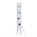 Euroscaffold Rolsteiger Euroscaffold Basic 135x305 11,2m werkhoogte tegen de gevel