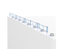 SGS Slim dakrandbeveiliging 21 mtr complete set plat dak