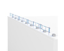 SGS Slim dakrandbeveiliging 24 mtr complete set plat dak