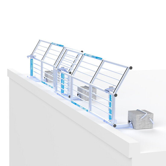 Safety Guard Systems SGS Slim Plus dakrandbeveiliging 6 mtr complete set plat dak