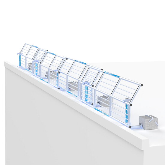 Safety Guard Systems SGS Slim Plus dakrandbeveiliging 12 mtr complete set plat dak