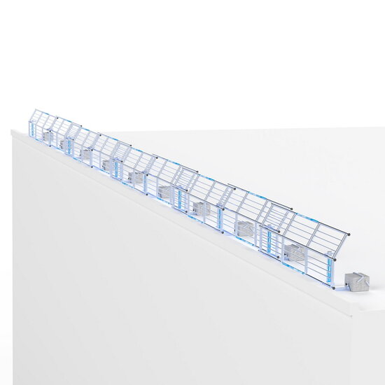 Safety Guard Systems SGS Slim Plus dakrandbeveiliging 27 mtr complete set plat dak