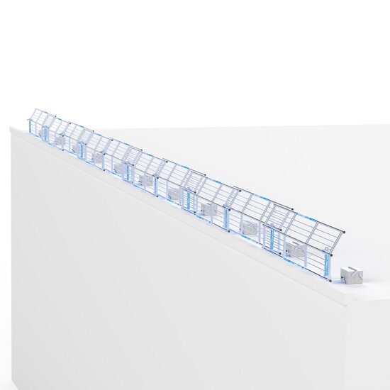 Safety Guard Systems SGS Slim Plus dakrandbeveiliging 30 mtr complete set plat dak