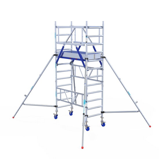 Euroscaffold Rolsteiger One XL PRO 75x165 cm 4,2 meter werkhoogte carbon vloer