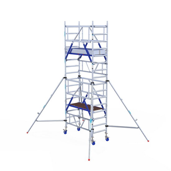 Euroscaffold Rolsteiger One XL PRO 75x165 cm 5,2 meter werkhoogte carbon vloer