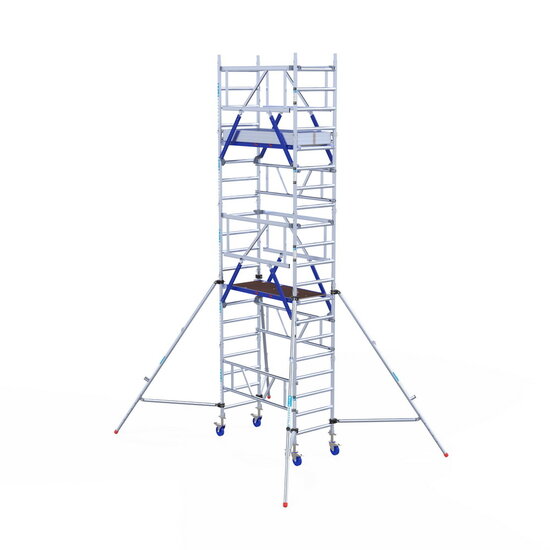Euroscaffold Rolsteiger One XL PRO 75x165 cm 6,2 meter werkhoogte carbon vloer