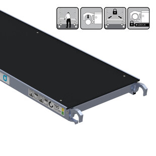 Rolsteiger platform zonder luik 190 cm carbon vloer (lichtgewicht)