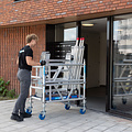 Euroscaffold Rolsteiger One XL 75x165 cm 6,2 meter werkhoogte carbon vloer