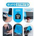 Eurostairs Telescoopladder Black 'n Blue Professioneel 3,8 meter met softclose