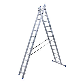 Alumexx Reform ladder tweedelig recht 2x12 sporten
