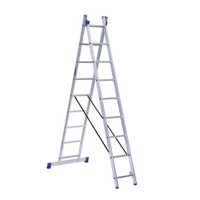 Alumexx Reform ladder tweedelig recht 2x9 sporten