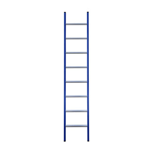 Eurostairs Ladder enkel recht 1x8 sporten BLAUW