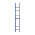 Eurostairs Eurostairs Ladder enkel recht 1x10 sporten BLAUW