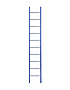 Eurostairs Ladder enkel recht 1x10 sporten BLAUW