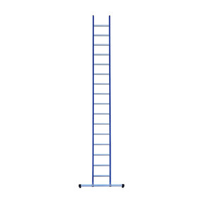Eurostairs Ladder enkel recht 1x16 sporten BLAUW