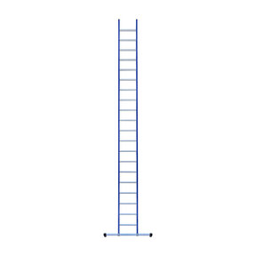 Eurostairs Ladder enkel recht 1x20 sporten BLAUW