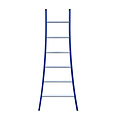 Eurostairs Eurostairs Ladder enkel uitgebogen 1x6 sporten BLAUW