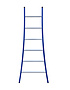 Eurostairs Ladder enkel uitgebogen 1x6 sporten BLAUW