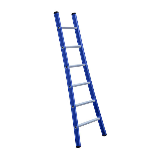 Eurostairs Eurostairs Ladder enkel uitgebogen 1x6 sporten BLAUW