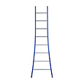 Eurostairs Eurostairs Ladder enkel uitgebogen 1x8 sporten BLAUW