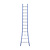 Eurostairs Eurostairs Ladder enkel uitgebogen 1x12 sporten BLAUW