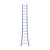 Eurostairs Eurostairs Ladder enkel uitgebogen 1x14 sporten BLAUW