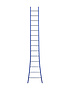 Eurostairs Ladder enkel uitgebogen 1x14 sporten BLAUW