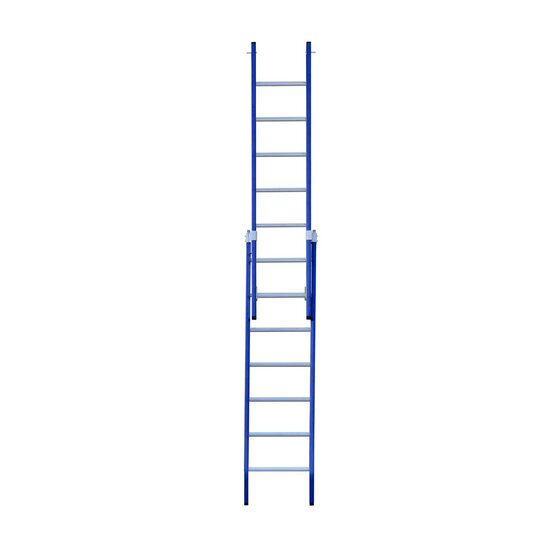 Eurostairs Eurostairs Reform ladder dubbel recht 2x7 sporten BLAUW