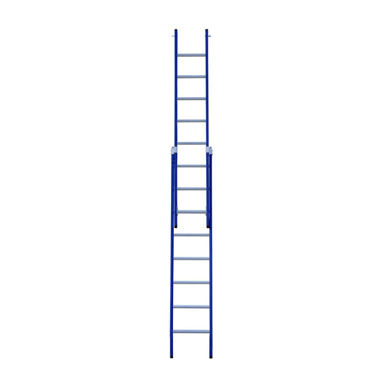 Eurostairs Eurostairs Reform ladder dubbel recht 2x8 sporten BLAUW
