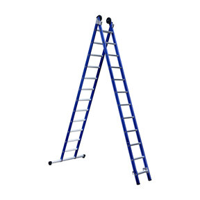Eurostairs Reform ladder dubbel recht 2x12 sporten BLAUW