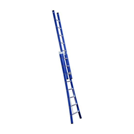 Eurostairs Eurostairs Reform ladder dubbel uitgebogen 2x8 sporten BLAUW