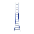 Eurostairs Eurostairs Reform ladder dubbel uitgebogen 2x9 sporten BLAUW