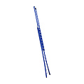 Eurostairs Eurostairs opsteek ladder dubbel uitgebogen 2x16 BLAUW + gevelrollen