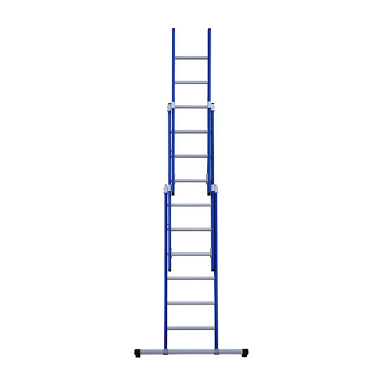Eurostairs Eurostairs Reform ladder driedubbel recht 3x6 sporten BLAUW