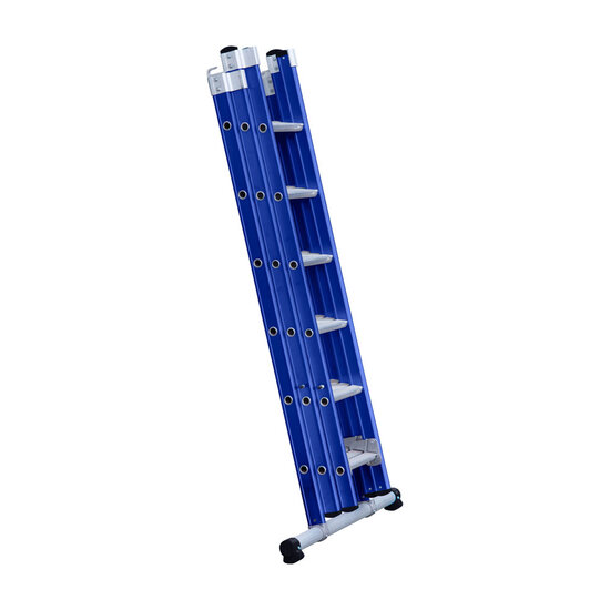 Eurostairs Eurostairs Reform ladder driedubbel recht 3x6 sporten BLAUW