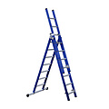 Eurostairs Eurostairs Reform ladder driedubbel recht 3x7 sporten BLAUW