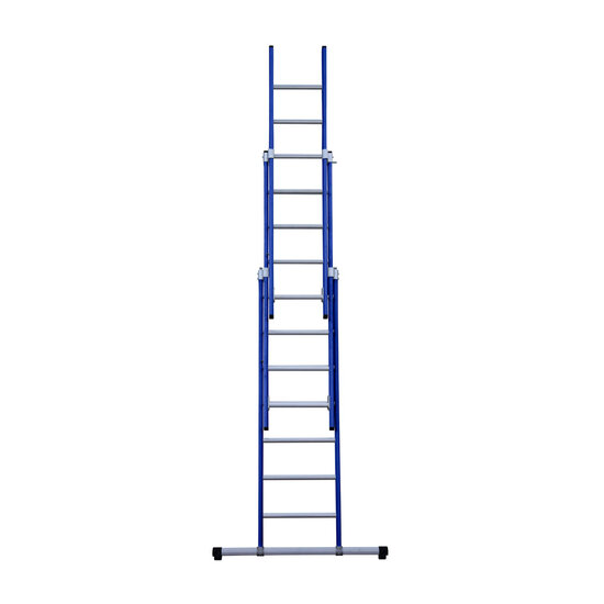 Eurostairs Eurostairs Reform ladder driedubbel recht 3x7 sporten BLAUW