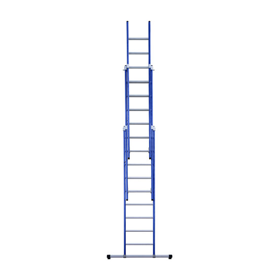 Eurostairs Eurostairs Reform ladder driedubbel recht 3x9 sporten BLAUW