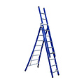 Eurostairs Eurostairs Reform ladder driedubbel uitgebogen 3x8 sporten BLAUW