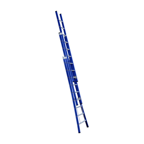 Eurostairs Eurostairs Reform ladder driedubbel uitgebogen 3x9 sporten BLAUW