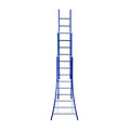 Eurostairs Eurostairs Reform ladder driedubbel uitgebogen 3x9 sporten BLAUW