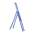 Eurostairs Eurostairs Reform ladder driedubbel uitgebogen 3x12 sporten BLAUW