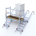 Euroscaffold Alu steigerladder met koppelpen