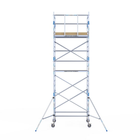 Alumexx Rolsteiger Alumexx Light 135x190 7,2m werkhoogte tegen de gevel