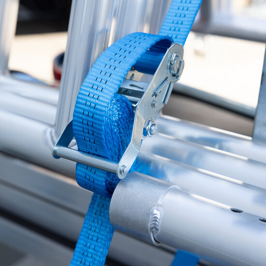 Alumexx Basic Steigeraanhanger 250 Open + Alumexx Budget Rolsteiger 135x250 8,2 m werkhoogte