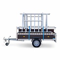 Alumexx VDM Bakwagen met Basic Steigerbok + Alumexx Rolsteiger Budget 135x250 6,2 werkhoogte